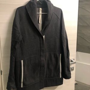 Lululemon Long Grey Sweater Jacket